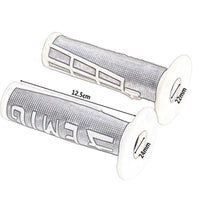 UrbanCycle Lock-On Grips by MANDOTOS, black rubber bike handlebar grips with secure locking mechanisms for comfort and control.
