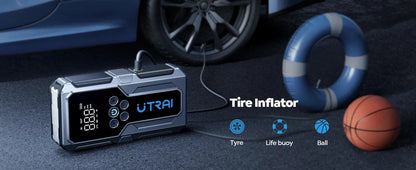 UTRAI 1500A Car Jump Starter Power Bank Portable 150PSI Air Pump Car Battery Emergency Boosters Starting Device Car Starter 2024 - MANDOTOS