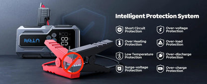 UTRAI 1500A Car Jump Starter Power Bank Portable 150PSI Air Pump Car Battery Emergency Boosters Starting Device Car Starter 2024 - MANDOTOS
