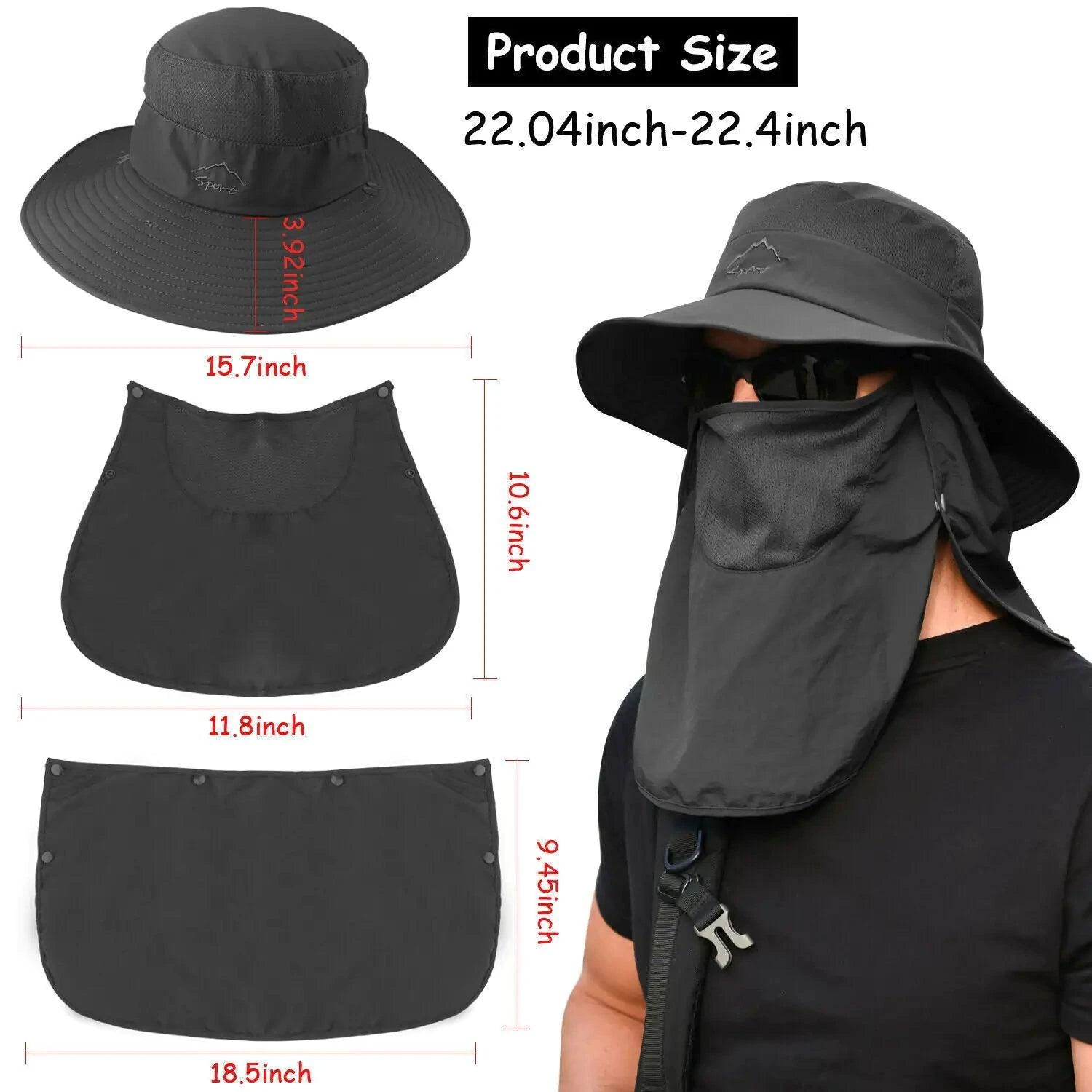 UV Defense Wide Brim Hat for Outdoor Adventures - MANDOTOS