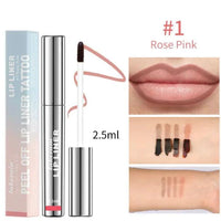 Mandotos Velvet Matte No-Transfer Lipstick in deep red, showcasing smooth, matte finish on lips.