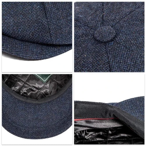 Vintage Peaky Blinder Woolen Cap - MANDOTOS