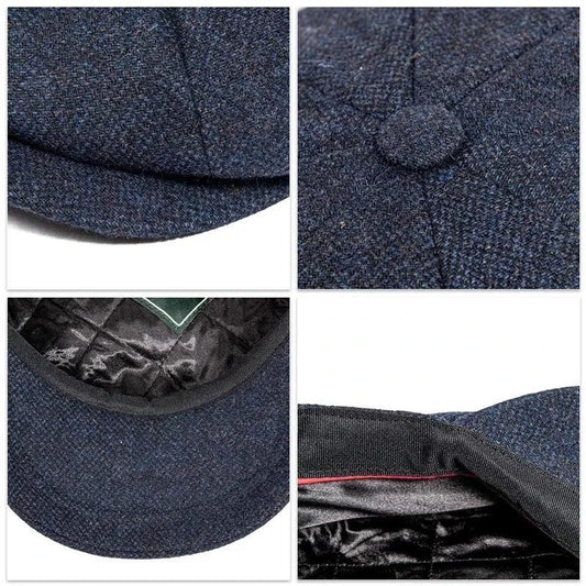 Vintage Peaky Blinder Woolen Cap - MANDOTOS