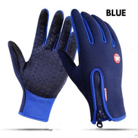Mandotos WarmRide Touch Gloves in black, featuring touchscreen-compatible fingertips for winter outdoor activities.