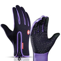 MANDOTOS WarmRide Touch Gloves in black with touchscreen fingertips, designed for warmth and easy device use.