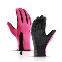 Mandotos WarmRide Touch Gloves in black, featuring touchscreen-friendly fingertips and soft insulating material for cold weather.