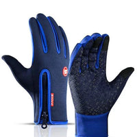 Mandotos WarmRide Touch Gloves in black, featuring touchscreen-compatible fingertips and soft, insulated knit for cold weather warmth