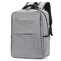 Mandotos waterproof and shockproof rechargeable backpack designed for laptops, featuring durable material and secure compartments.