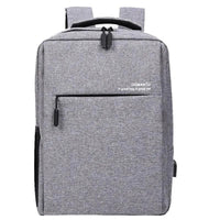 Mandotos waterproof and shockproof rechargeable backpack designed for laptops, featuring durable material and ergonomic straps.