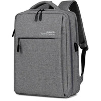 Mandotos waterproof and shockproof rechargeable backpack designed for laptops, with padded compartments and durable construction.
