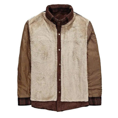 "Winter Jacket Men Thicken Warm Fleece Jackets Coats Pure Cotton Plaid Jacket Military Clothes - MANDOTOS"