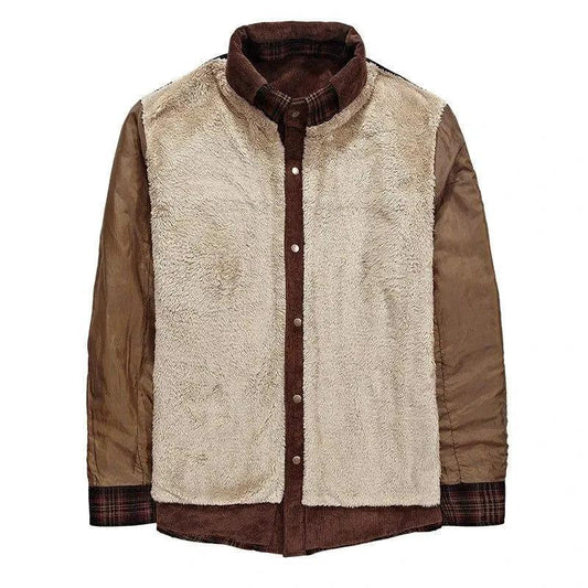 "Winter Jacket Men Thicken Warm Fleece Jackets Coats Pure Cotton Plaid Jacket Military Clothes - MANDOTOS"