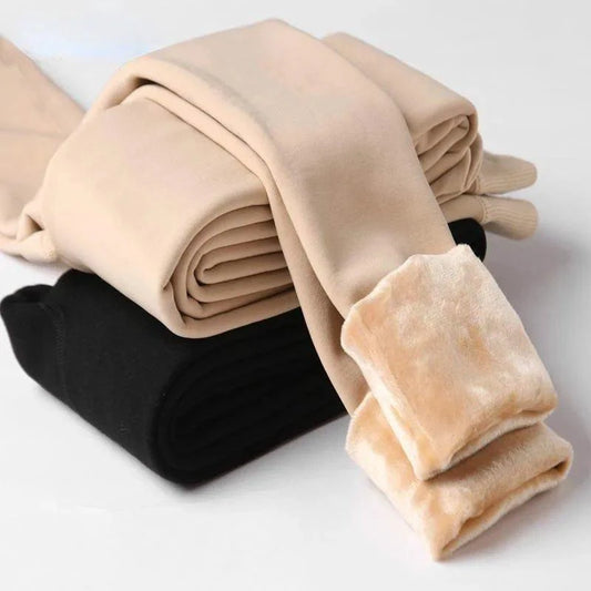 Winter Leggings For Women Warm Leggins Solid Color Velvet Leggins High Waist Leggings Stretchy Leggings dropshipping - MANDOTOS