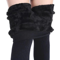 Mandotos winter women's leggings in solid color velvet with high waist, stretchy and warm for cold weather.