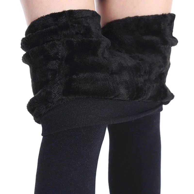 Winter Leggings For Women Warm Leggins Solid Color Velvet Leggins High Waist Leggings Stretchy Leggings dropshipping - MANDOTOS