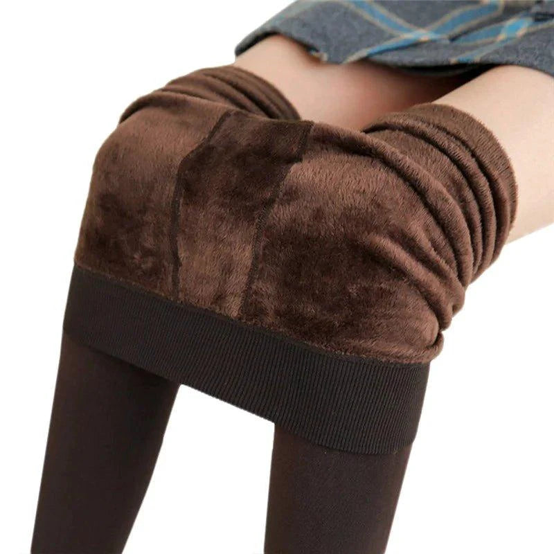 Winter Leggings For Women Warm Leggins Solid Color Velvet Leggins High Waist Leggings Stretchy Leggings dropshipping - MANDOTOS