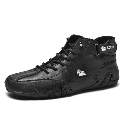 Winter Rider Leather Boots - MANDOTOS