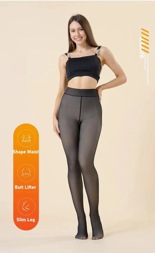 Winter Warmth High Waist Thermal Tights - Sexy & Slim Fit! - MANDOTOS