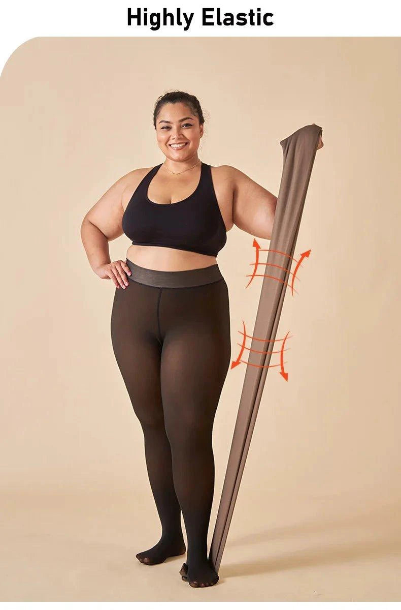 Winter Warmth High Waist Thermal Tights - Sexy & Slim Fit! - MANDOTOS