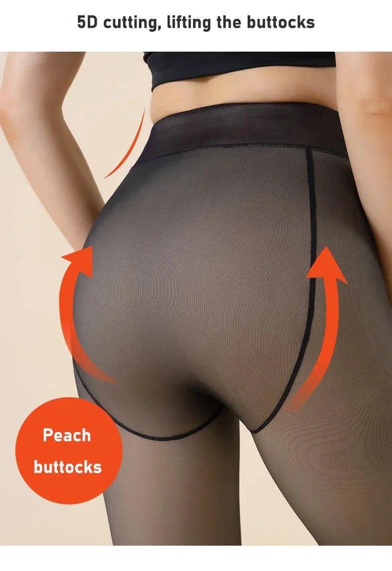 Winter Warmth High Waist Thermal Tights - Sexy & Slim Fit! - MANDOTOS