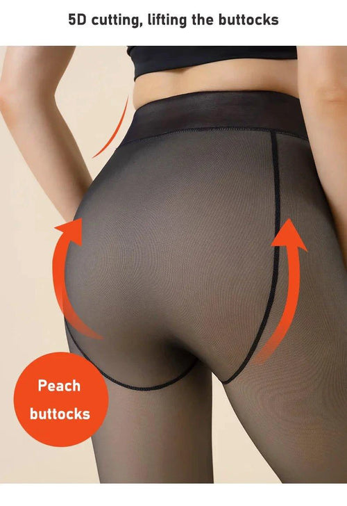 Winter Warmth High Waist Thermal Tights - Sexy & Slim Fit! - MANDOTOS