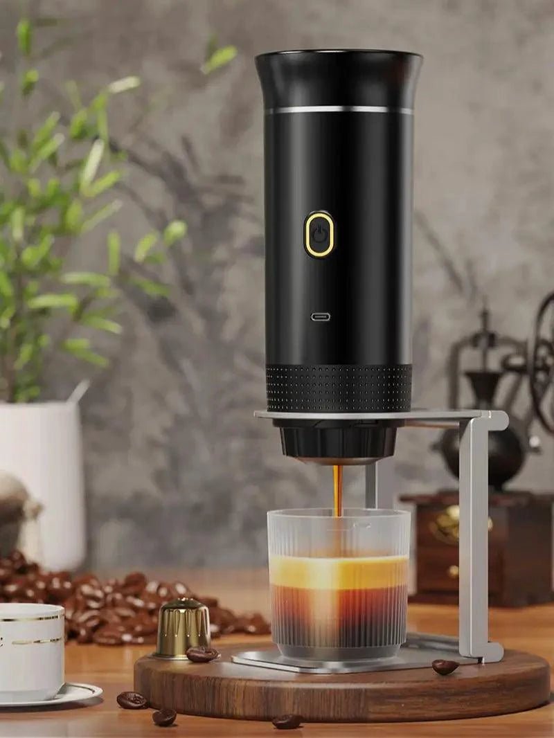Wireless Electric Portable Espresso Coffee Machine for Car & Home Camping Coffee Maker 3-in-1 Capsule Powder Travel Coffee Maker - MANDOTOS