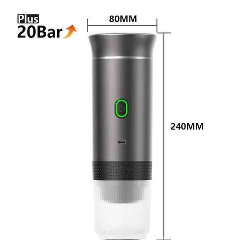 Wireless Electric Portable Espresso Coffee Machine for Car & Home Camping Coffee Maker 3-in-1 Capsule Powder Travel Coffee Maker - MANDOTOS