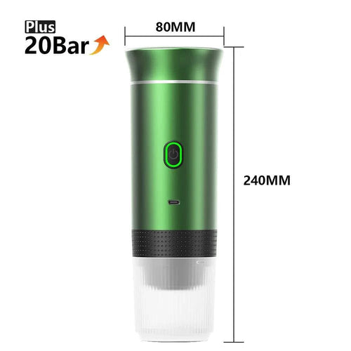 Wireless Electric Portable Espresso Coffee Machine for Car & Home Camping Coffee Maker 3-in-1 Capsule Powder Travel Coffee Maker - MANDOTOS