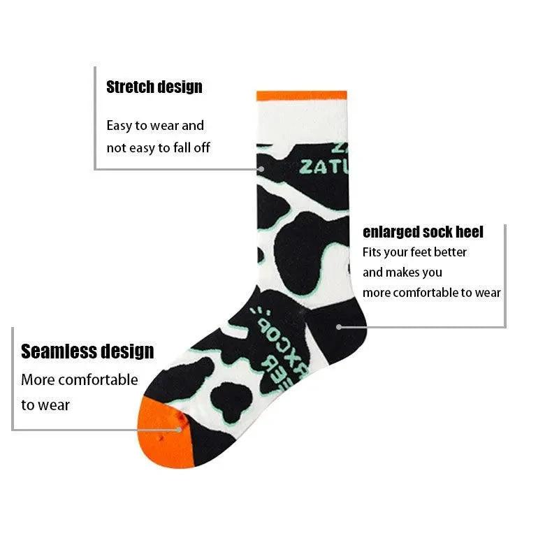 Women's Compression Running Socks - 3 Pairs Athletic Crew Socks - MANDOTOS
