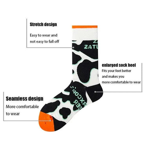 Women's Compression Running Socks - 3 Pairs Athletic Crew Socks - MANDOTOS