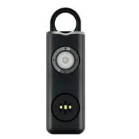 Mandotos women's self-defense safety alarm with keychain and button for emergency alert, portable personal safety device.