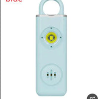 Mandotos women's self-defense safety alarm with keychain and activation button, portable personal security device for women.