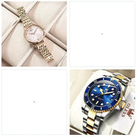 Luxury MANDOTOS women's quartz watch with diamond accents, casual fashion bracelet style, Geneva design, and elegant wrist accessories.