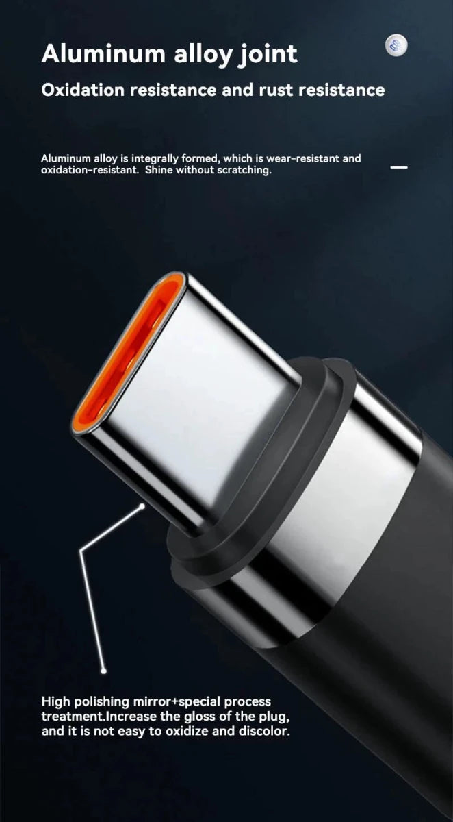 Xiaomi 120W Fast Charger PD Quick Charging High Quality USB C TO USB Type C Cable For iPhone 15 Plus Pro Max Samsung S24 - MANDOTOS
