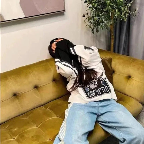 Y2K Baggy Jeans High Quality Embroidered Striped Harajuku Sweatpants Men Women Hip Hop Streetwear Casual Mopping Wide Leg Denim MANDOTOS