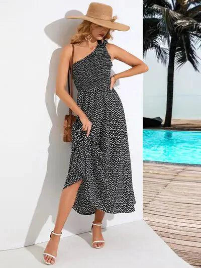 Zoe Asymmetrical Midi Dress - MANDOTOS