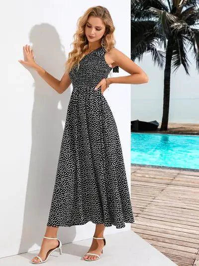 Zoe Asymmetrical Midi Dress - MANDOTOS