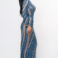 Mariam Long Sleeve Beaded Dress - MANDOTOS INTERNATIONALDresses