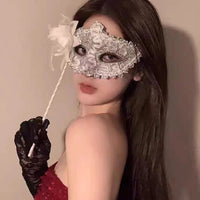 Masquerade Costume Mask Sexy Lace Half Face Mask Gothic Lace Mask Elegant For Fancy Dress Themed Events Halloween - MANDOTOS INTERNATIONAL