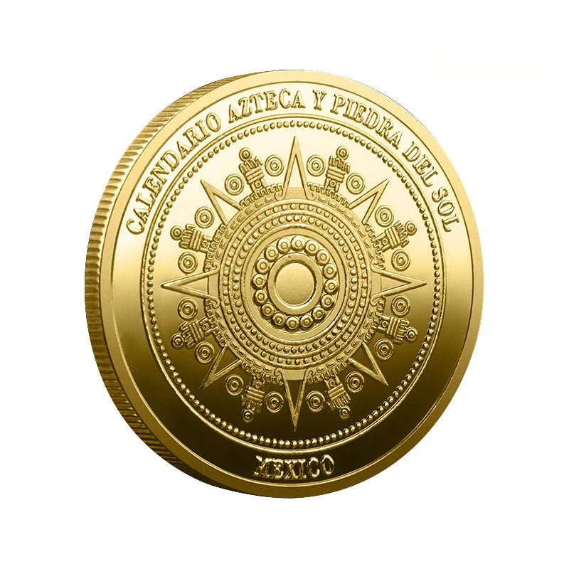 Mexican Maya Calendar & Aztec Commemorative Coins Set - MANDOTOS INTERNATIONAL