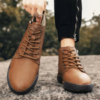 Men Hiking Shoes Non-slip Breathable Waterproof Sports Shoes Luxury Italian Handmade Male Trekking Outdoor Sneakers Travel Shoes - MANDOTOS INTERNATIONAL
