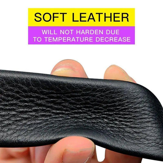 Men Leather Belt Metal Car Automatic Buckle Work Belt High Quality Men 120cm Leather Belt Business - MANDOTOS