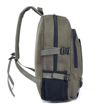 Men's Backpacks Canvas Backpack Student Bags - MANDOTOS