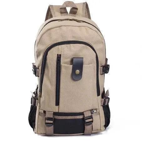 Men's Backpacks Canvas Backpack Student Bags - MANDOTOS