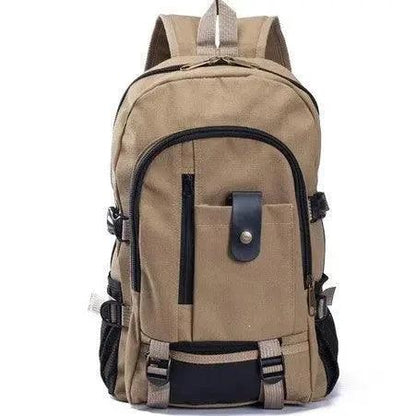 Men's Backpacks Canvas Backpack Student Bags - MANDOTOS