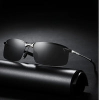Men'S Black Metal Framed Fashion Glasses Sunglasses TAC Lenses for Day & Night Driving, Stylish Daily Leisure Wear - MANDOTOS INTERNATIONAL