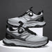 Men's Breathable Mesh Design Summer Running Shoes Rotary Button Height Increasing Outdoor Travel Hiking Sneakers for Spring - MANDOTOS INTERNATIONAL