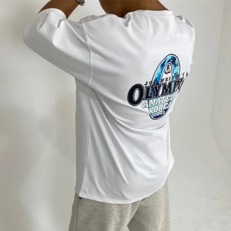 Men's Cotton Fitness Tee - Short Sleeve Summer Gym T-shirt - MANDOTOS INTERNATIONAL