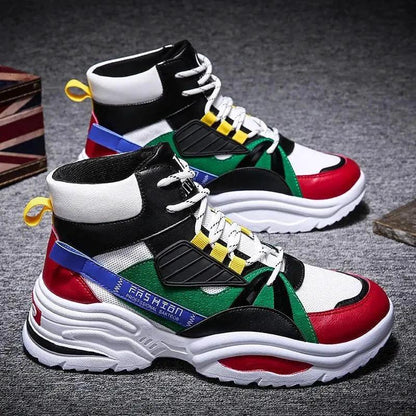 Men's High-Top Shoes - Korean Style Autumn Footwear - MANDOTOS