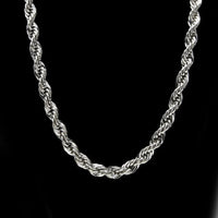 Men's hip-hop gold-plated European and American necklace fashion high sense 1cm thick twist necklace twisted rope chain a generation of hair - MANDOTOS INTERNATIONAL
